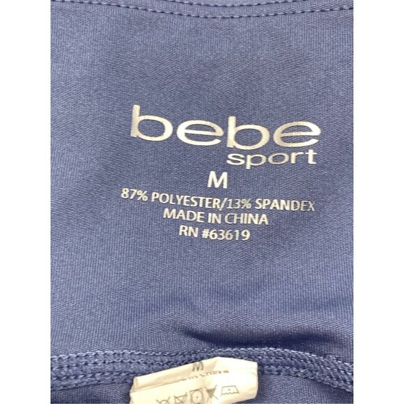 Bebe Sport Women's Pull On Ankle Length Mid-Rise Leggings Blue Size Medium - Picture 5 of 5